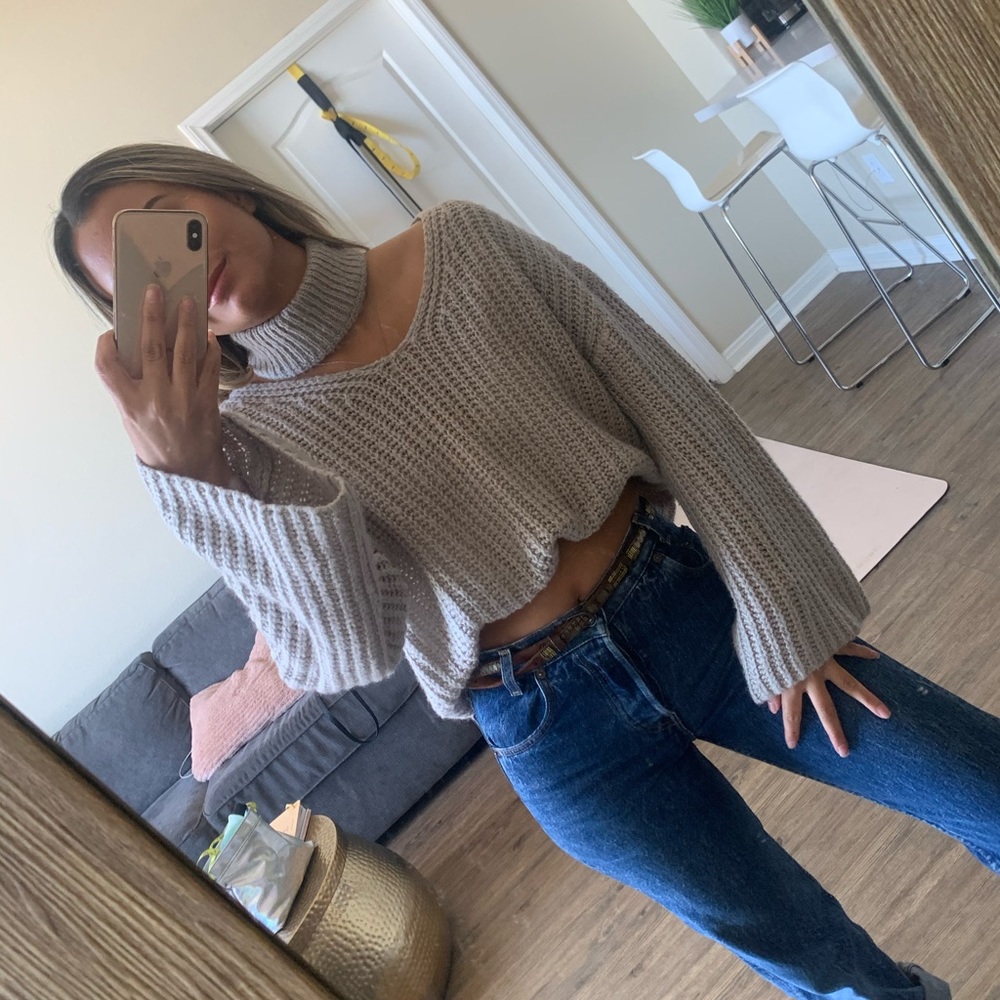 Taupe Pullover Sweater